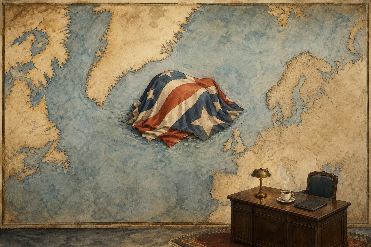 HE DRAPED ICELAND IN THE FLAG AND CALLED IT A MAP | Reykjavik summons the U.S. ambassador while Greenland says, again, it does not want to be American