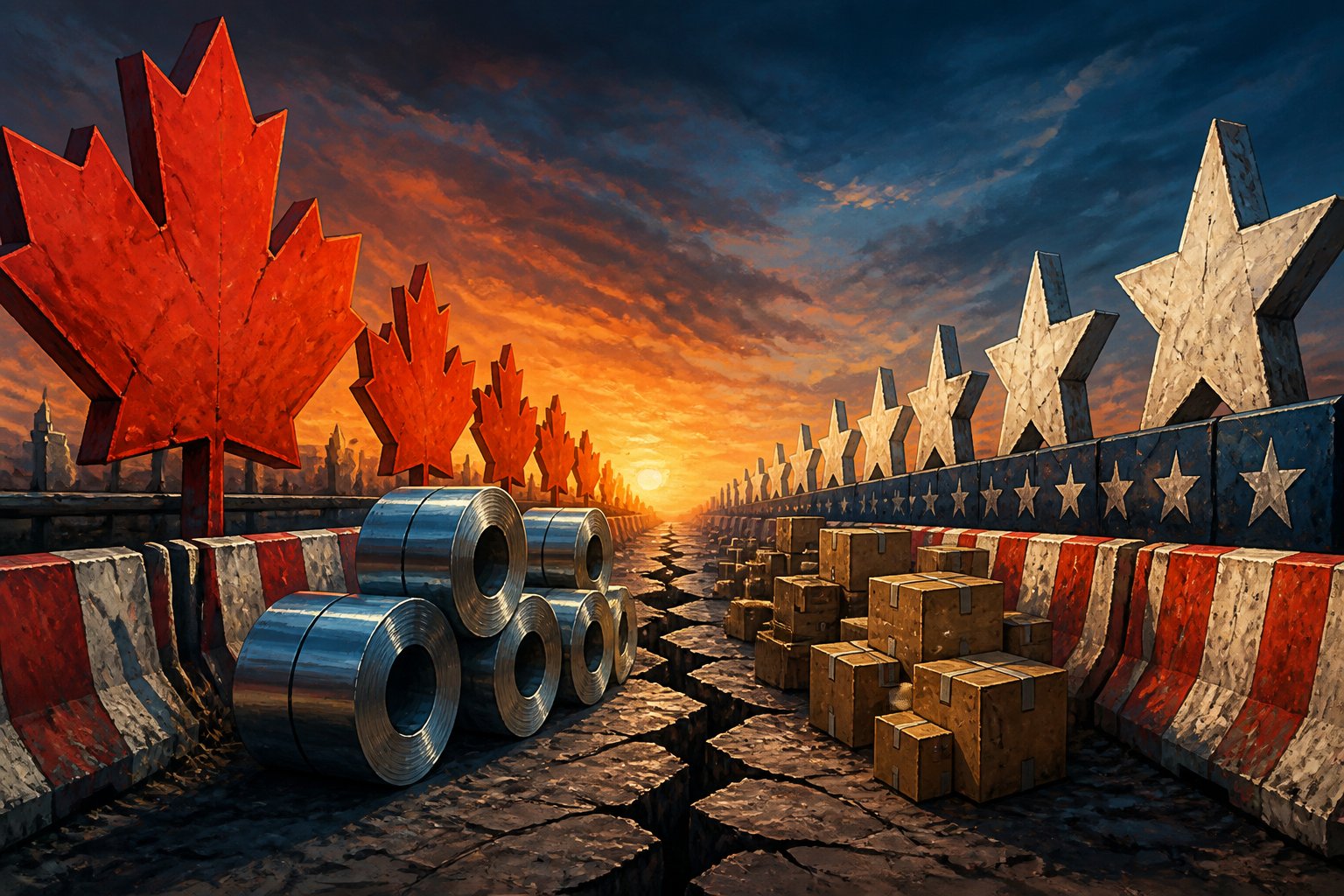 THEY PUT A 50% TAX ON THE NEIGHBOR AND CALLED IT FAIRNESS | Canada’s counter-tariffs land Tuesday while Trump tells GSA to scrub Canadian goods
