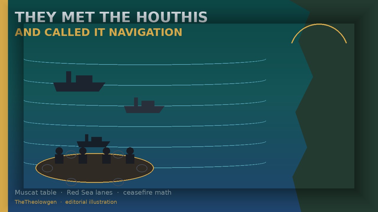 THEY MET THE HOUTHIS AND CALLED IT NAVIGATION | Muscat talks, Vance’s contact, and a Red Sea ceasefire that still leaves Saudi alone